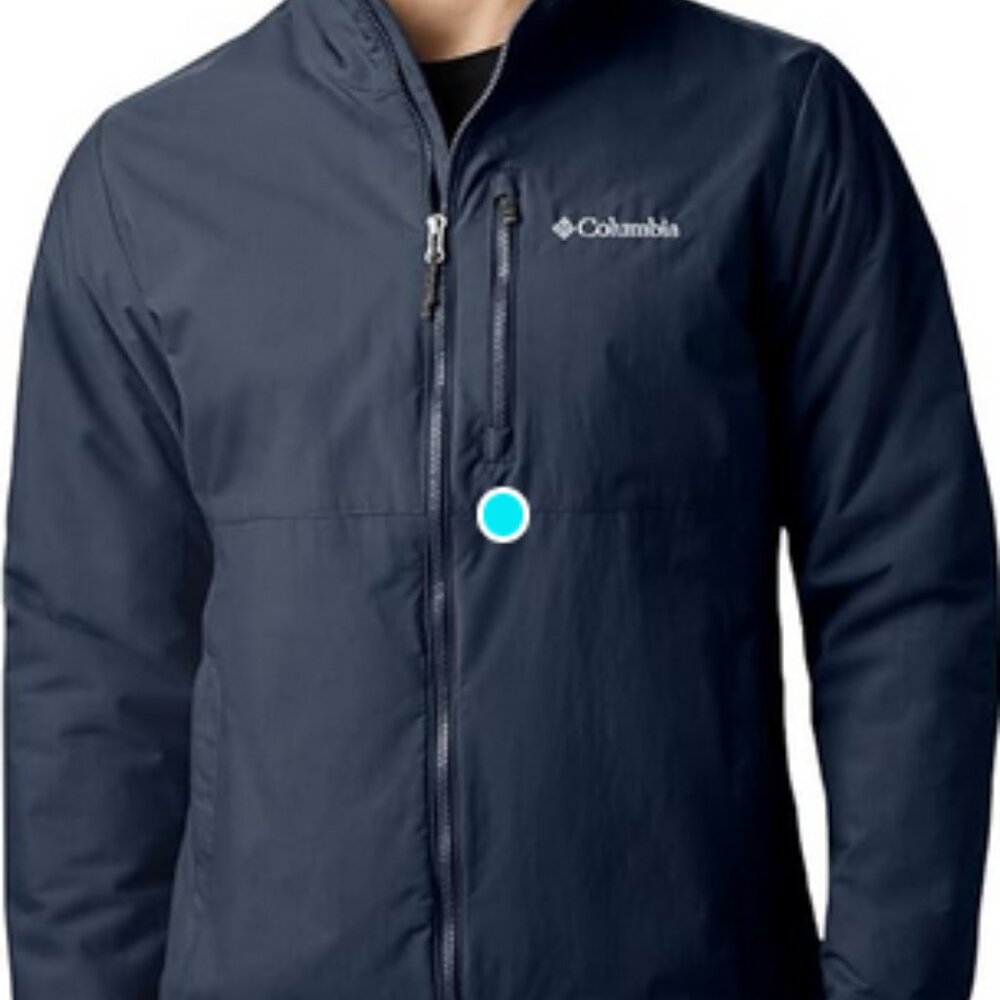 Columbia Sportswear Men's Utilizer Jacket XL Navy Blue Water Resistant Nylon - Picture 6 of 6